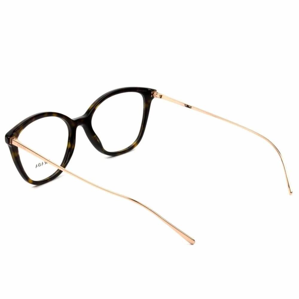 NEW PRADA women's vpr 11v 2au-101 eyeglasses in tortoise brown & gold - Picture 4 of 4
